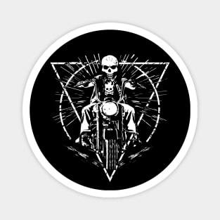 Skull Ride Vintage Motorcycle Magnet